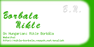 borbala mikle business card